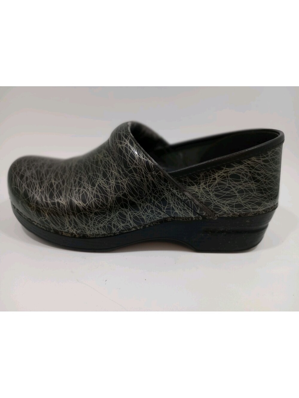 DANSKO Professional Clog Sz 40 Green Swirl Pattern Clogs Size 9.5